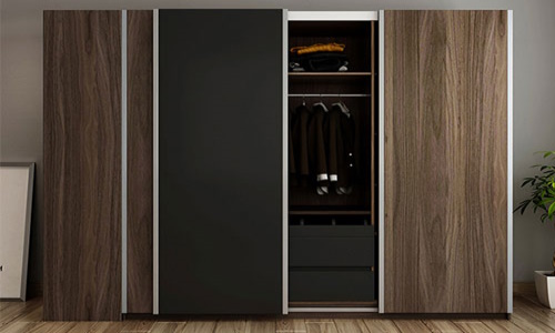 Tủ quần áo cánh trượt gây ấn tượng với thiết kế độc đáo